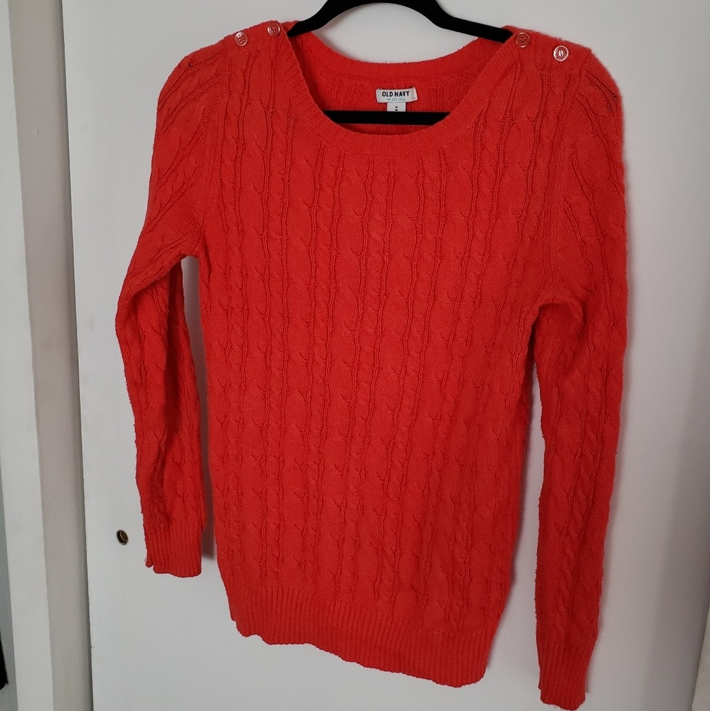 Old Navy Red Sweater with Buttons